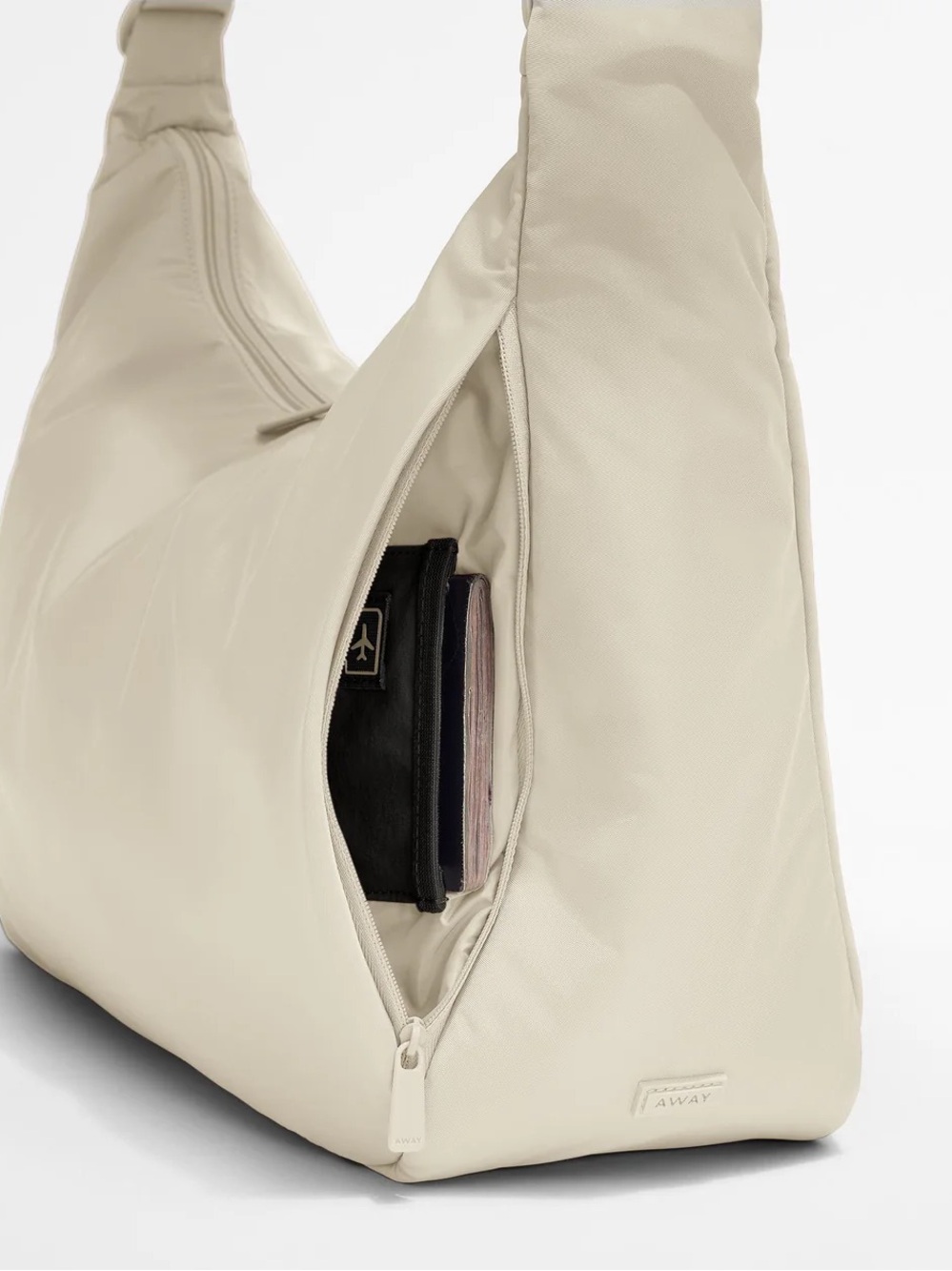 AWAY | Large Featherlight Crossbody in Salt White - Picture 7 of 14